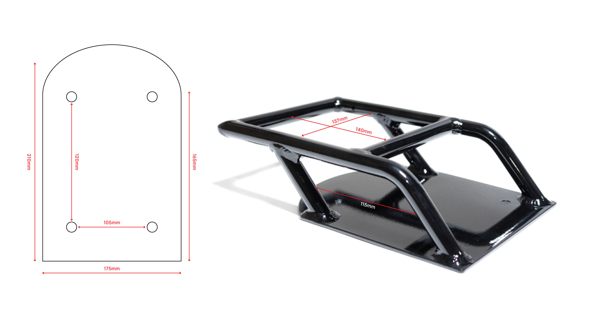 Rear Rack Adapter